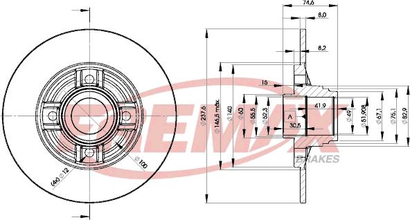 FREMAX BD-8078 - Əyləc Diski furqanavto.az