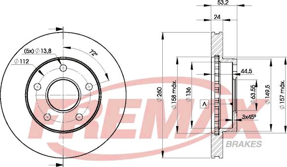 FREMAX BD-8109 - Əyləc Diski furqanavto.az