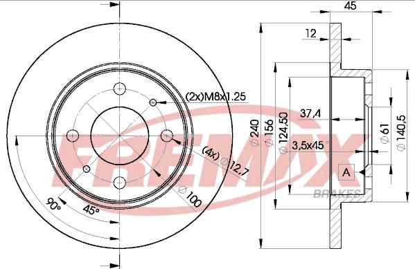 FREMAX BD-8120 - Əyləc Diski furqanavto.az