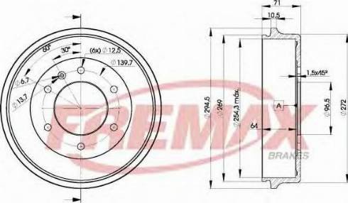 FREMAX BD-8312 - Əyləc barabanı furqanavto.az