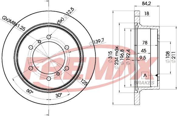 FREMAX BD-8797 - Əyləc Diski furqanavto.az