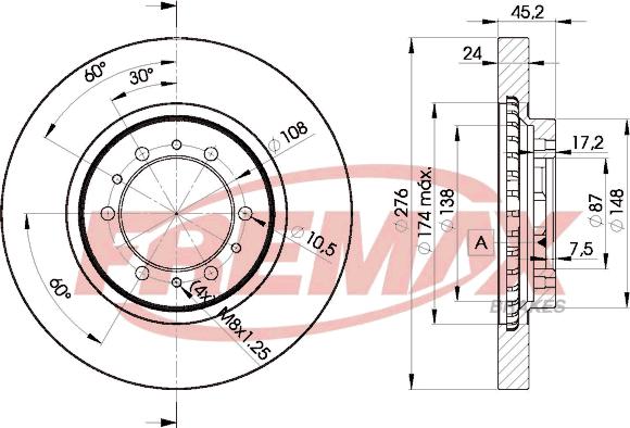 FREMAX BD-8716 - Əyləc Diski furqanavto.az