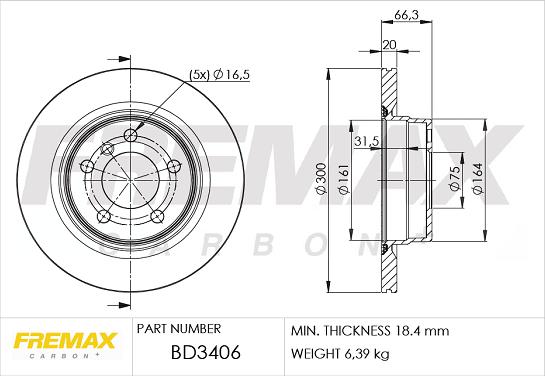 FREMAX BD-3406 - Əyləc Diski furqanavto.az