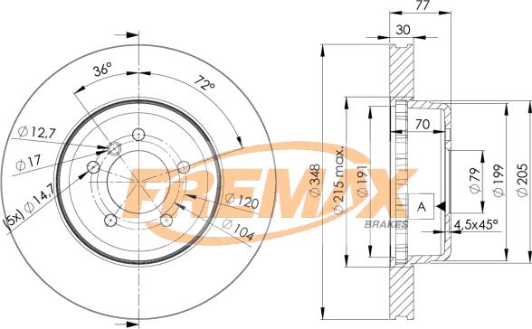 FREMAX BD-3402 - Əyləc Diski furqanavto.az