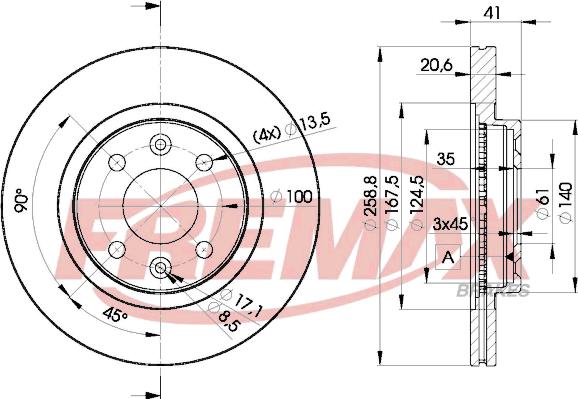 FREMAX BD-3550 - Əyləc Diski furqanavto.az