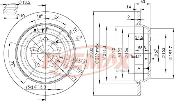 FREMAX BD-3508 - Əyləc Diski furqanavto.az