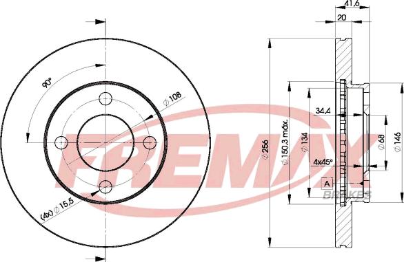 FREMAX BD-3638 - Əyləc Diski furqanavto.az