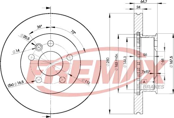 FREMAX BD-3014 - Əyləc Diski furqanavto.az