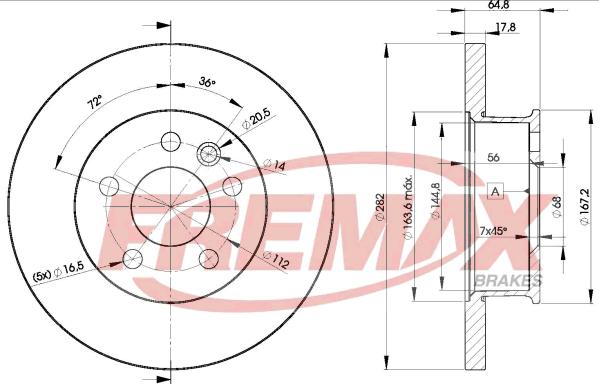 FREMAX BD-3012 - Əyləc Diski furqanavto.az