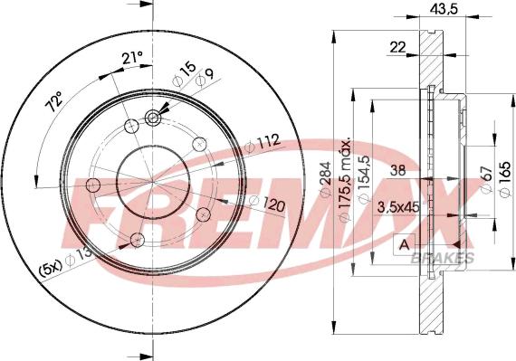 FREMAX BD-3182 - Əyləc Diski furqanavto.az