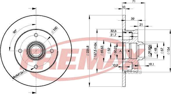 FREMAX BD-3393 - Əyləc Diski furqanavto.az