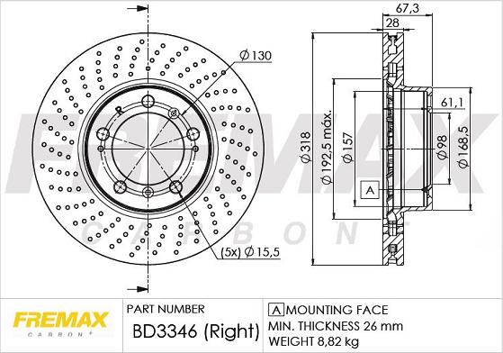 FREMAX BD-3346 - Əyləc Diski furqanavto.az