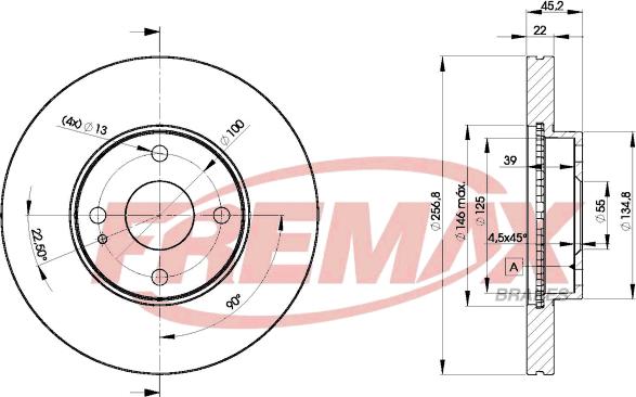 FREMAX BD-3256 - Əyləc Diski furqanavto.az