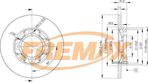 FREMAX BD-3251 - Əyləc Diski furqanavto.az