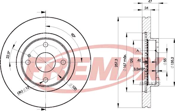 FREMAX BD-3266 - Əyləc Diski furqanavto.az