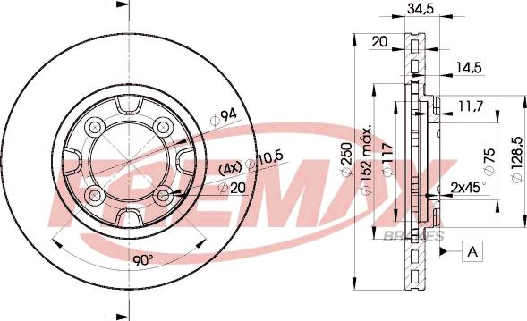 FREMAX BD-3263 - Əyləc Diski furqanavto.az