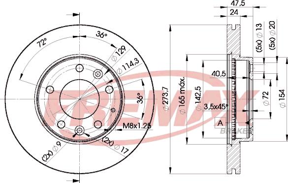 FREMAX BD-3267 - Əyləc Diski furqanavto.az