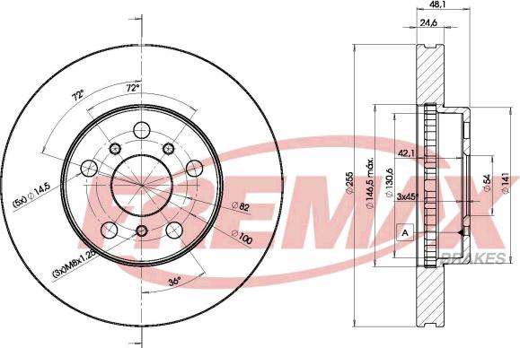 FREMAX BD-3286 - Əyləc Diski furqanavto.az