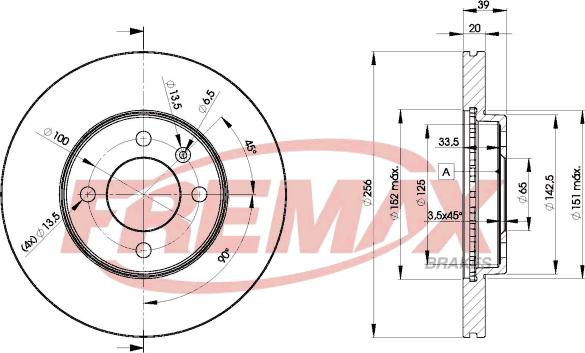 FREMAX BD-3790 - Əyləc Diski furqanavto.az