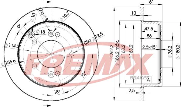 FREMAX BD-2905 - Əyləc Diski furqanavto.az