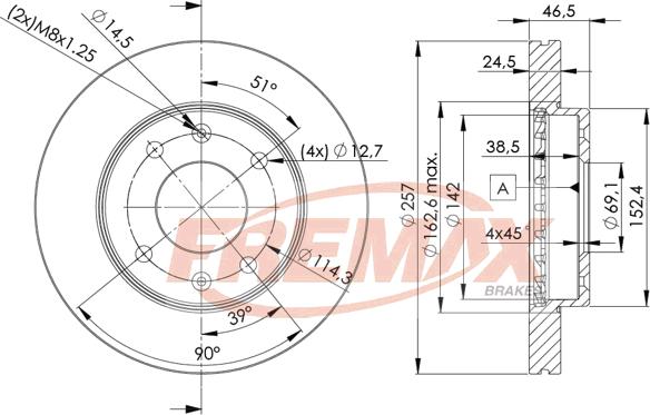 FREMAX BD-2902 - Əyləc Diski furqanavto.az