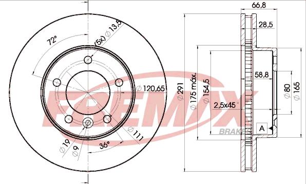 FREMAX BD-2519 - Əyləc Diski furqanavto.az