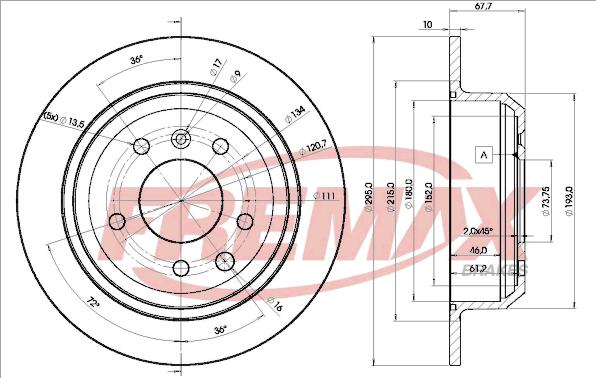 FREMAX BD-2511 - Əyləc Diski furqanavto.az