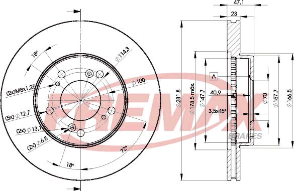 FREMAX BD-2586 - Əyləc Diski furqanavto.az