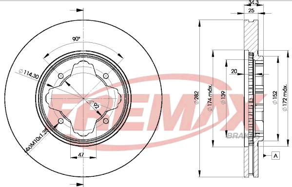 FREMAX BD-2582 - Əyləc Diski furqanavto.az