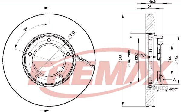 FREMAX BD-2609 - Əyləc Diski furqanavto.az