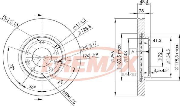 FREMAX BD-2063 - Əyləc Diski furqanavto.az