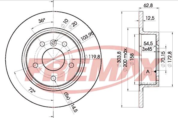 FREMAX BD-2004 - Əyləc Diski furqanavto.az