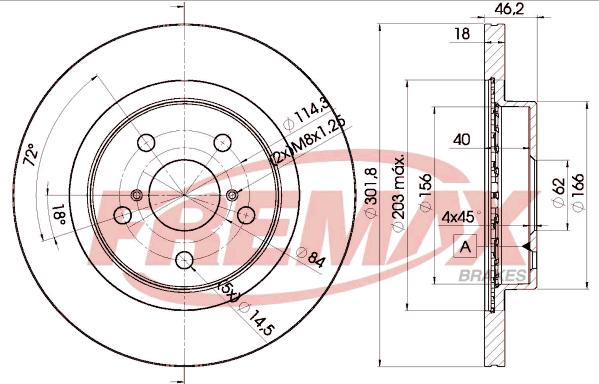 FREMAX BD-2010 - Əyləc Diski furqanavto.az