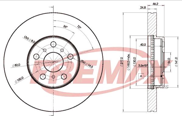 FREMAX BD-2039 - Əyləc Diski furqanavto.az