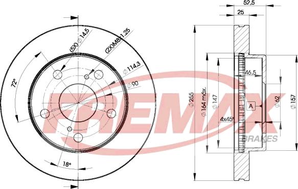 FREMAX BD-2806 - Əyləc Diski furqanavto.az