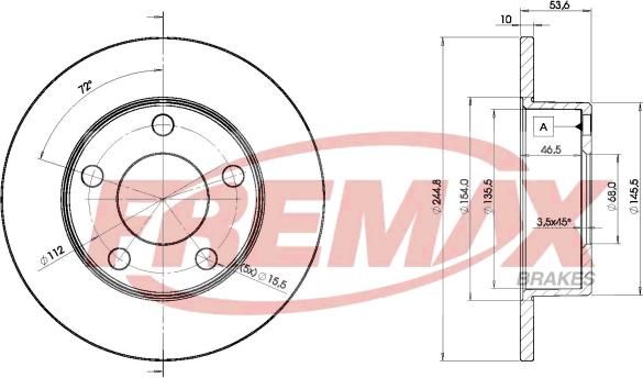 FREMAX BD-2800 - Əyləc Diski furqanavto.az