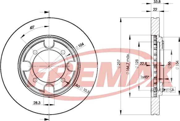 FREMAX BD-2830 - Əyləc Diski furqanavto.az