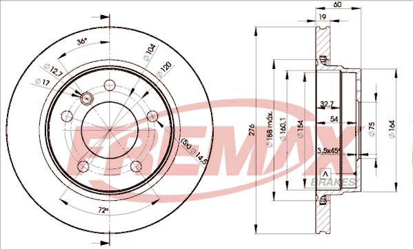 FREMAX BD-2315 - Əyləc Diski furqanavto.az