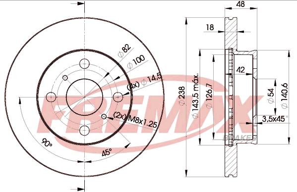 FREMAX BD-2250 - Əyləc Diski furqanavto.az