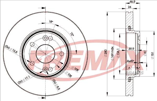 FREMAX BD-2234 - Əyləc Diski furqanavto.az