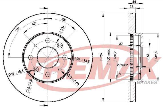 FREMAX BD-2232 - Əyləc Diski furqanavto.az