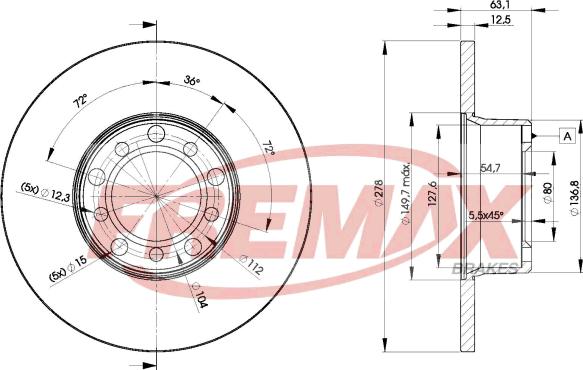 FREMAX BD-2780 - Əyləc Diski furqanavto.az