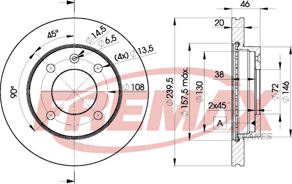 FREMAX BD-7968 - Əyləc Diski furqanavto.az