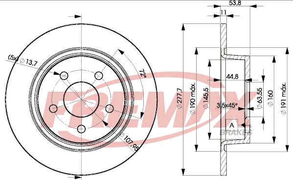 FREMAX BD-7989 - Əyləc Diski furqanavto.az