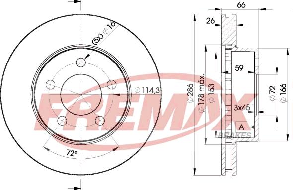 FREMAX BD-7925 - Əyləc Diski furqanavto.az