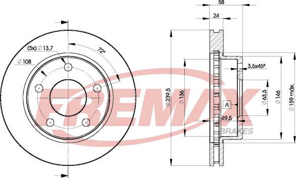 FREMAX BD-7974 - Əyləc Diski furqanavto.az