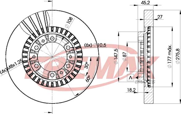 FREMAX BD-7041 - Əyləc Diski furqanavto.az