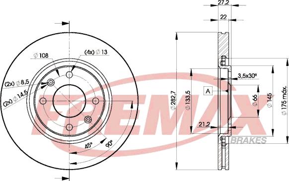 FREMAX BD-7810 - Əyləc Diski furqanavto.az