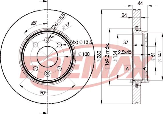 FREMAX BD-7829 - Əyləc Diski furqanavto.az