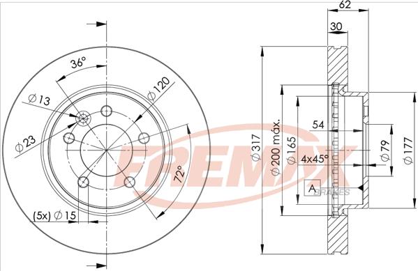 FREMAX BD-7360 - Əyləc Diski furqanavto.az